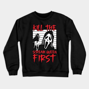 Scary Bloody Classic Horror Slasher Movies Film Lovers Crewneck Sweatshirt